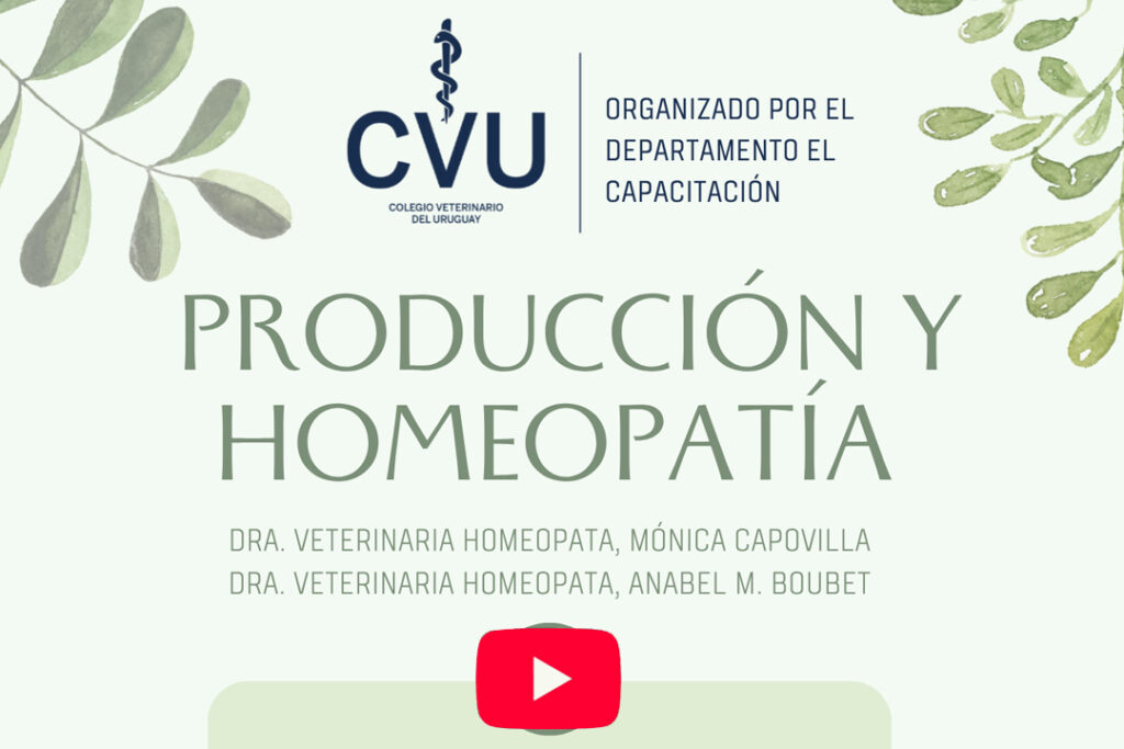 Grabación disponible: Producción y Homeopatía