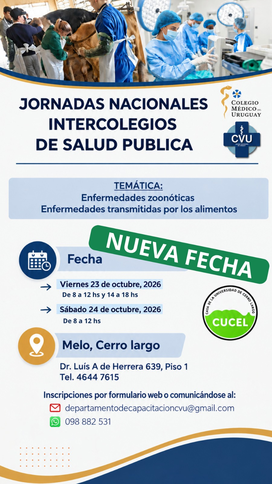 Nueva fecha confirmada para las Jornadas Nacionales Intercolegios de Salud Pública